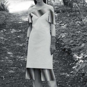 Aalto Square Neckline Midi Length cotton Dress